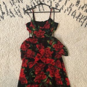 Peplum Maxi Dress